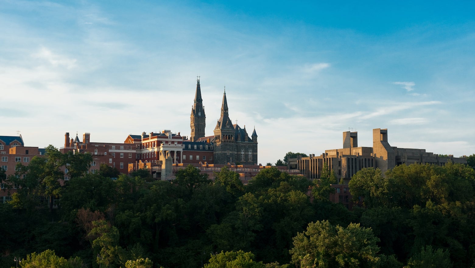 Georgetown University skyline from the Potomac River